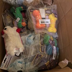 30 Small dog toy Multipet International Latex Plush Lamb Chop Bone Koala Monster